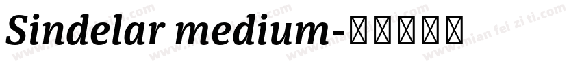 Sindelar medium字体转换